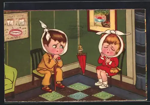AK Kleine Patienten im Wartezimmer der Zahnarztpraxis