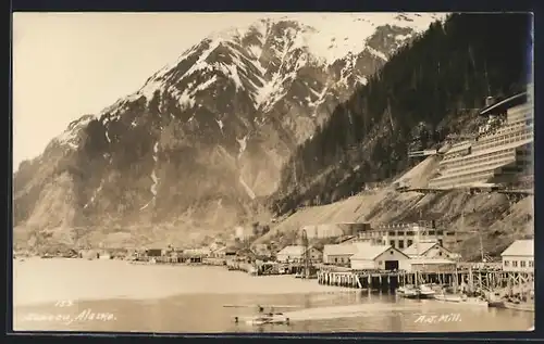 AK Juneau, AK, Ortsansicht mit Wasserflugzeug