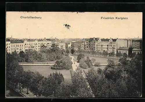 AK Berlin-Charlottenburg, Friedrich-Karl-Platz