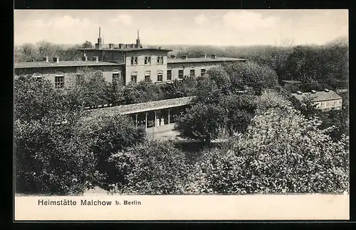 AK Malchow b. Berlin, An der Heimstätte