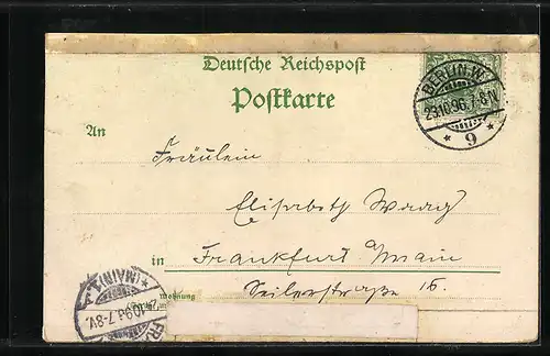 Lithographie Berlin, Spandauer Thor, Wappen