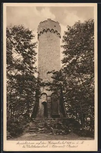 AK Waldkatzenbach i. Odenwald, Aussichtsturm auf dem Katzenbuckel
