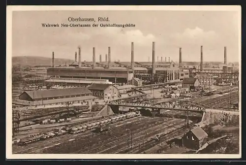 AK Oberhausen /Rheinland, Walzwerk Neu-Oberhausen der Gutehoffnungshütte