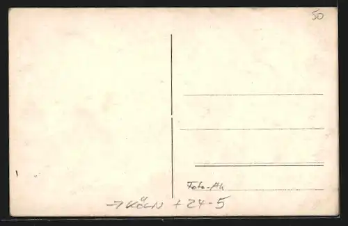 Foto-AK Köln, Rhein-Hochwasser, Dom