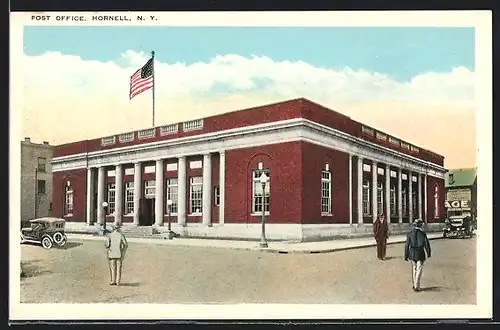 AK Hornell, NY, Post Office