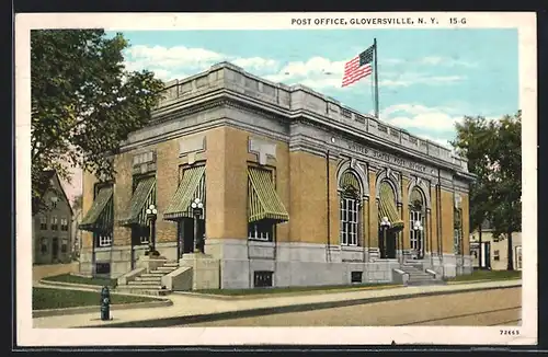 AK Gloversville, NY, Post Office