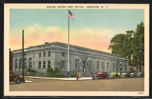 AK Cortland, NY, US Post Office
