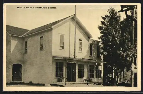 AK Bingham, ME, United States Post Office, Bingham`s Store