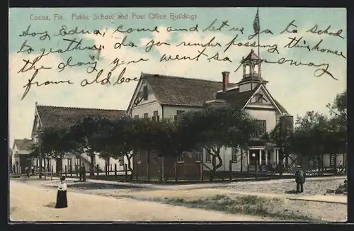 AK Cocoa, FL, Public School and Post Office Buildings