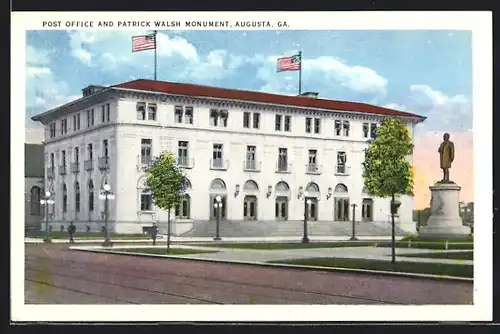 AK Augusta, GA, United States Post Office and Patrick Walsh Monument