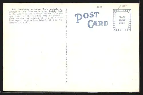 AK Savannah, GA, United States Post Office and Court House