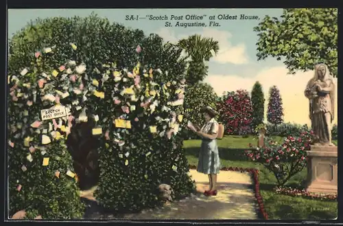 AK St. Augustine, FL, Scotch Post Office at Oldest House