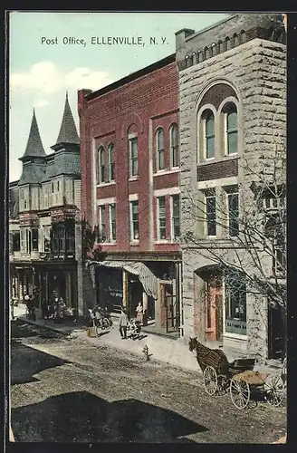 AK Ellenville, NY, Post Office