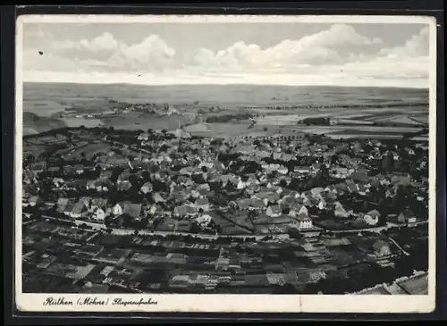AK Rüthen /Möhne, Ortsansicht, Fliegeraufnahme