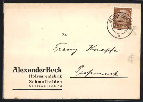 AK Schmalkalden, Alexander Beck, Holzwarenfabrik