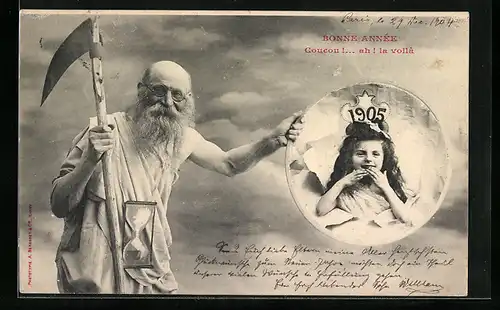 AK Neues Jahr, Jahreszahl 1905