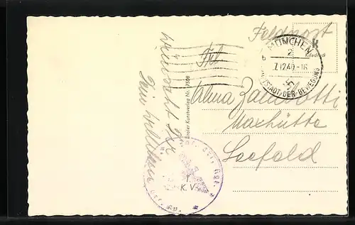 AK Schornsteinfeger reitet auf einem Glücksschwein