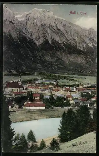 AK Hall i. Tirol, Ortsansicht bei Tag