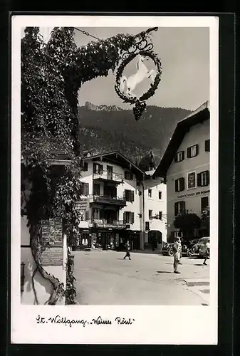 AK St. Wolfgang, Gasthaus Weisses Rössl