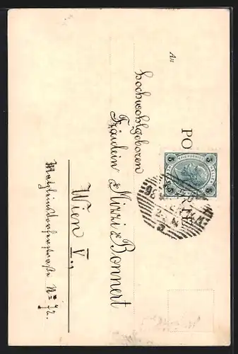 Künstler-AK Hans Zatzka: Amor als Liebesorakel