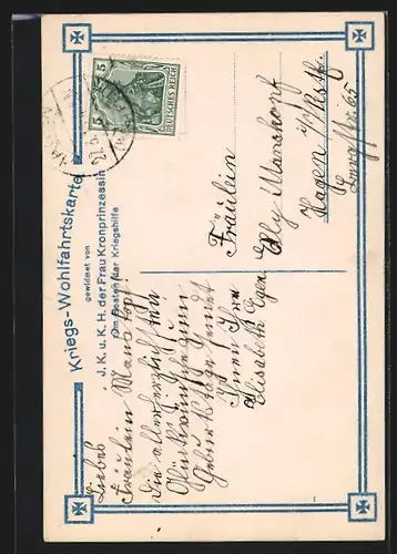 AK Die Söhne des Kronprinzenpaares in Uniform