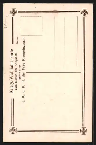 AK Jüngster Sohn des Kronprinzen Wilhelm von Preussen in Feldgrau