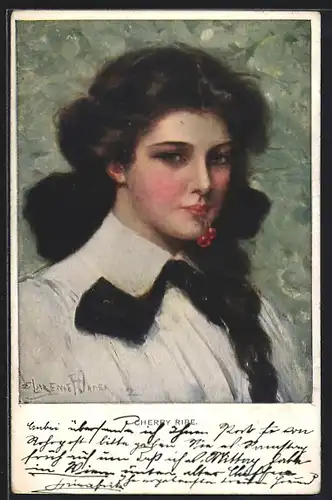 Künstler-AK Clarence F. Underwood: Cherry Ripe