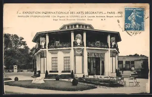 AK Paris, Exposition des Arts décoratifs 1925, Pavillon Studium-Louvre