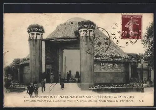 AK Paris, Exposition des Arts décoratifs 1925, Pavillon Primavera