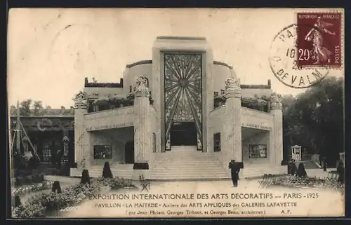 AK Paris, Exposition des Arts décoratifs 1925, Pavillon La Maitrise