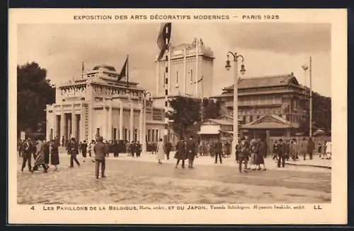 AK Paris, Exposition des Arts décoratifs 1925, Les Pavillons de la Belgique