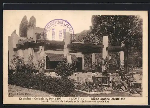 AK Paris, Exposition des Arts décoratifs 1925, Près du Pavillon de l`Algérie