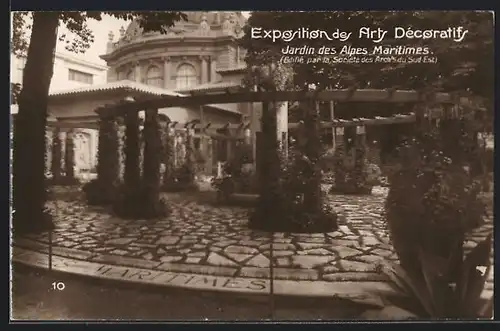 AK Paris, Exposition des Arts décoratifs 1925, Jardin des Alpes Maritimes