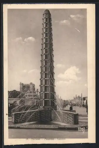 AK Paris, Exposition des Arts décoratifs 1925, Fontaine Lalique