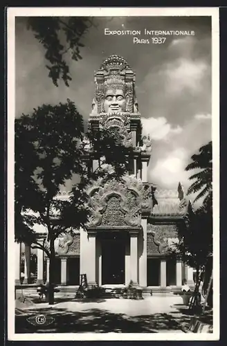 AK Paris, Exposition Internationale 1937, Ausstellung, Indo-Chine-Tour Centrale