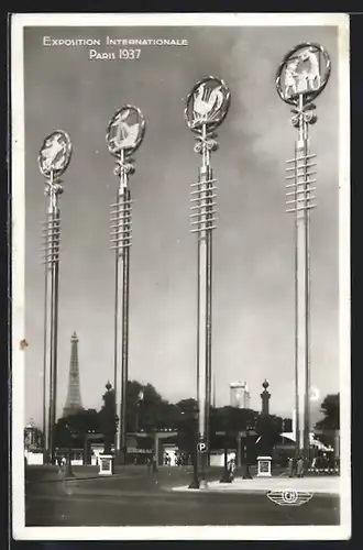 AK Paris, Exposition internationale 1937, Porte de la Concorde