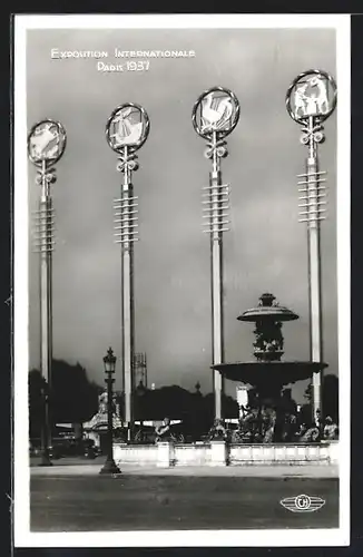 AK Paris, Exposition internationale 1937, Porte de la Concorde