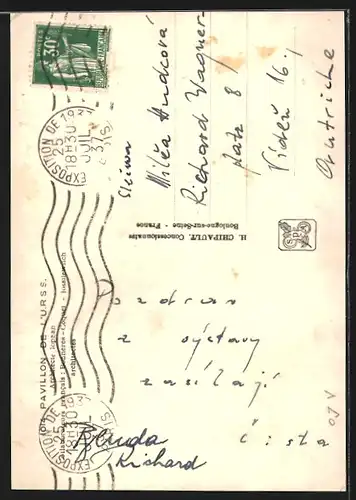 AK Paris, Exposition Internationale 1937, Pavillon de l`U.R.S.S.