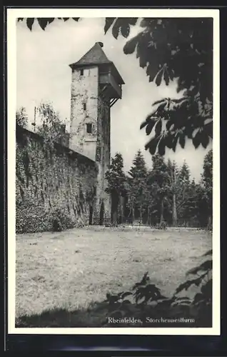 AK Rheinfelden, Blick auf Storchennestturm