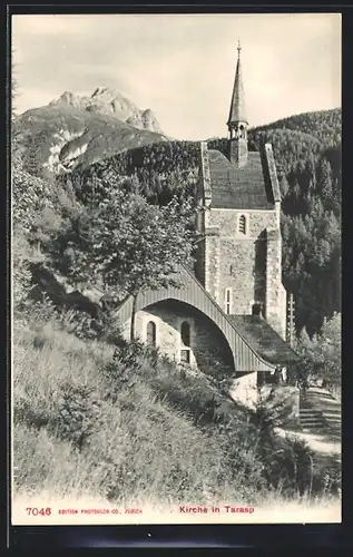 AK Tarasp, Blick auf die Kirche