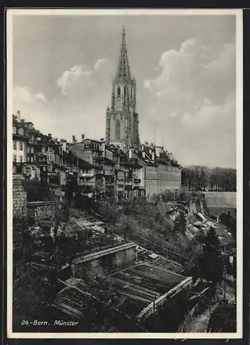 AK Bern, Blick auf Münster