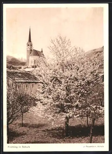 AK Schuls, Ortsansicht im Frühling