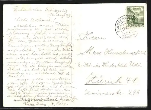 AK Tschiertschen, Ortsansicht bei Tag