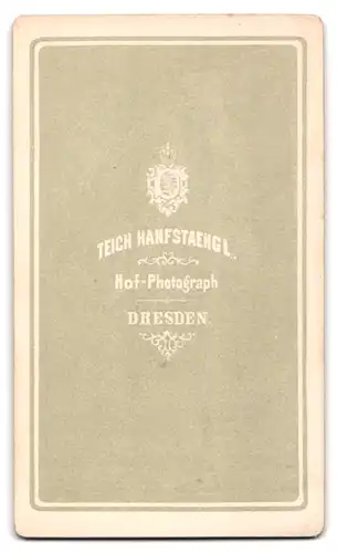 Fotografie Teich Hanfstaengl, Dresden, Älterer Herr mit weissem Vollbart und Glatze im dunklen Anzug