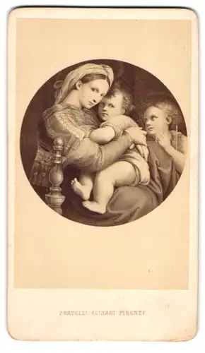 Fotografie Fratelli Alinari, Firenze, Gemälde: Madonna della Sedia, nach Raphael