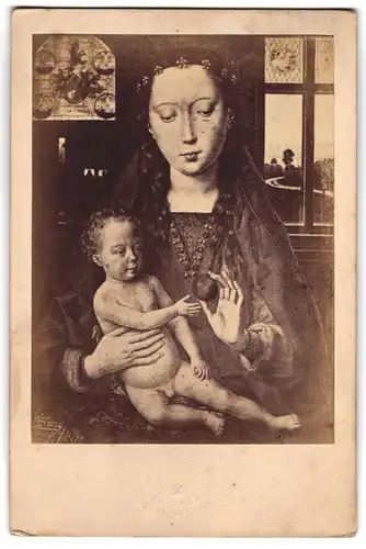 Fotografie Societe Royale Belge, Bruxelles, Gemälde: La Vierge dite de Nieuwenhave, nach Memling