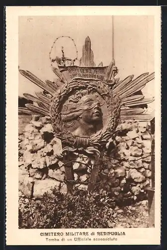 AK Redipuglia, Cimitero Militare, Tomba di un Officiale sconosciuto