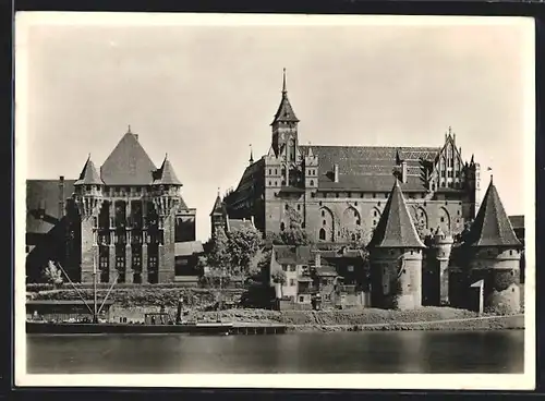AK Marienburg, Schloss des deutschen Ritterordens, Lastkahn