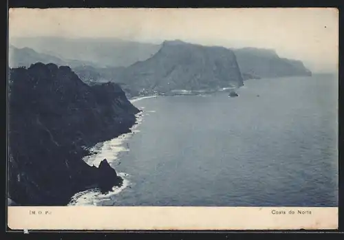 AK Madeira, Costa do Norte, Ortsansicht aus der Vogelschau