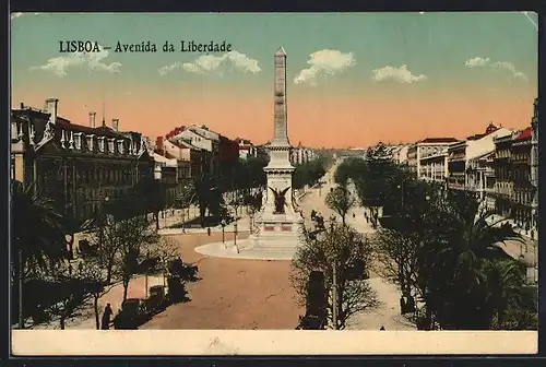 AK Lisboa, Avenida da Liberdade, Denkmal